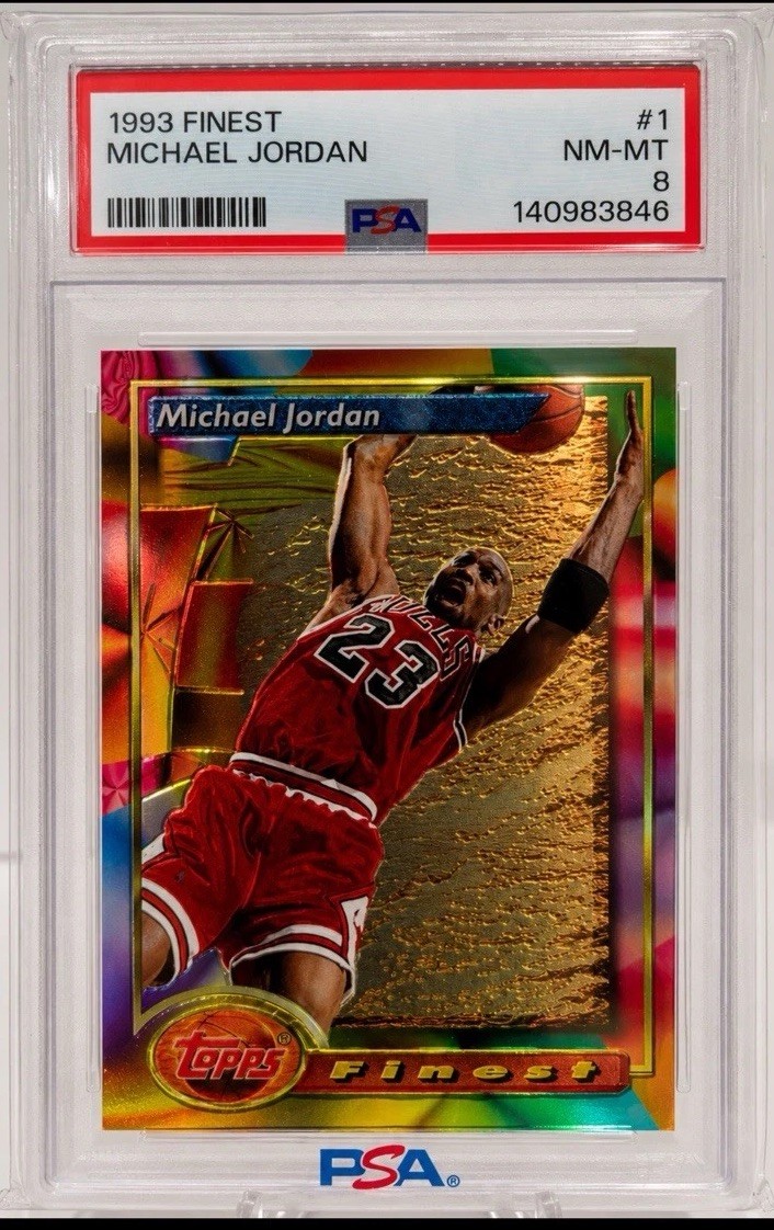 Michael Jordan #1 (Basketball Cards 1993 Finest) — is it worth grading?