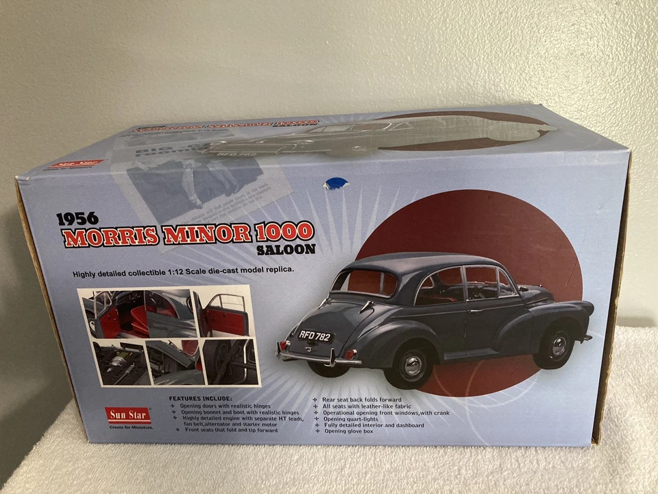 Sun Star 1956 Morris Minor 1/12 diecast car - Image 4 of 4