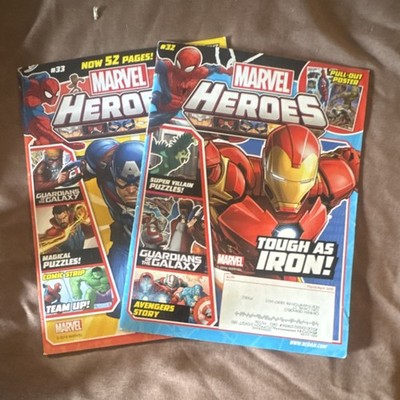 Marvel Heroes Magazine Issues 32 & 33 (2018) Redan Publishing, Avengers, Puzzles