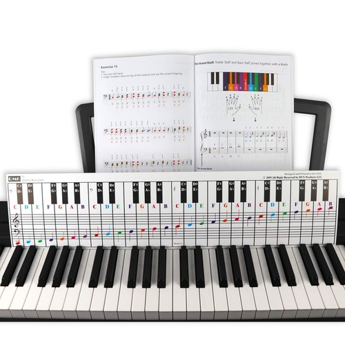 Piano and Keyboard Note Chart and Complete Color Note Piano Music Lesson and ... - Imagen 6 de 7