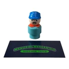 Vintage Fisher Price Little People Whoops Engineer Light Blue Body