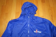 Chaqueta cortavientos Amusement SIX FLAGS New England ROLLER COASTERS con cremallera (LG)