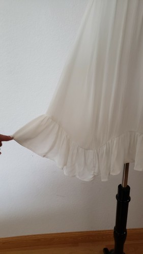 Abito Anthropologie nuovo taglia grande bianco pizzo volant matrimonio sposa boho - Foto 6 di 6