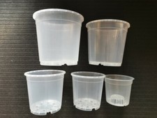 ORCHID POTS CLEAR  27cm- 24cm - 21cm - 19cm  - 17cm - 15cm - 12cm- + MIXED PACKS