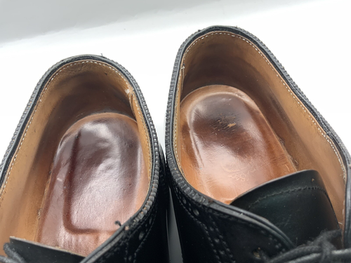 ALDEN 8.5B/D Medaglione Nero Cap Toe Shell Cordovan - Foto 16 di 19