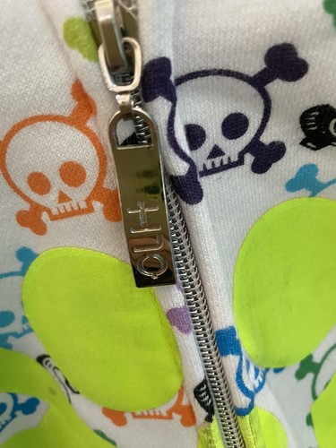 CLH Creating Limitless Heights XL Skull Print Hoodie Streetwear Graphic Zip - Picture 3 of 14