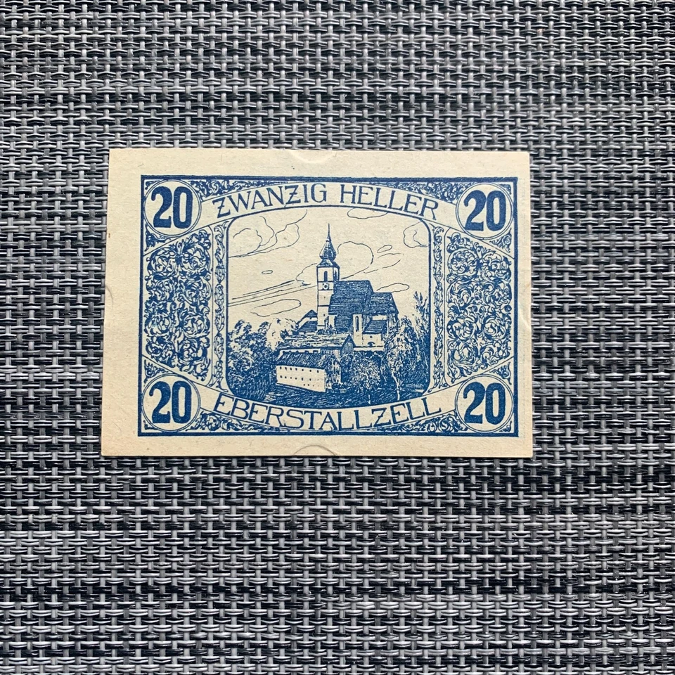 Austria 20 Heller. 1920's, Era Between WWI and WWII Austrian Emergency Currency - Image 2 of 3