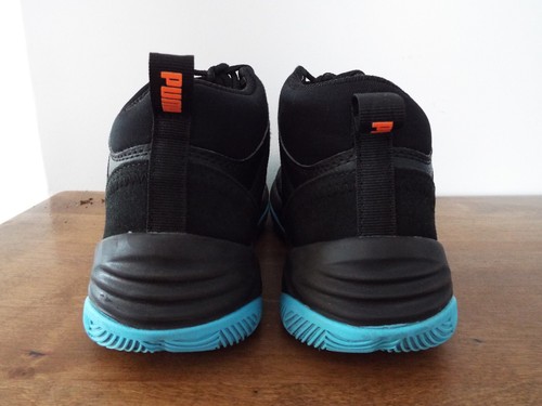 Zapatillas altas negras Puma para niños jóvenes 385583-04 talla 6C - Imagen 6 de 8