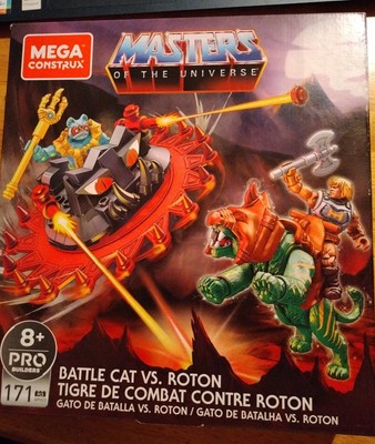 NEW-Masters of the Universe Mega Construx He-Man Battle Cat /Roton Mer-man MOTU 