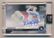 2020 Topps Now Walker Buehler World Series Autograph Base 99/99 LA Dodgers