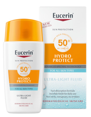 EUCERIN SUN HYDRO PROTECT ultra light fluid sun protection SPF50+, 50 ml/1.69Fl.