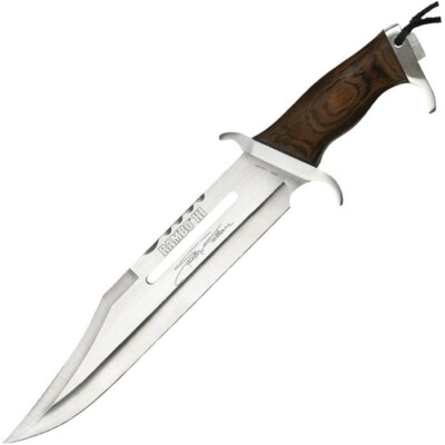 Rambo III Stallone Reproduction Fixed Knife 13'' Stainless Blade Hardwood Handle