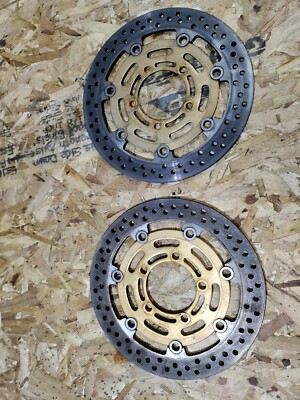 2003 2004 KAWASAKI ZX6R 636 OEM FRONT BRAKE ROTORS | eBay