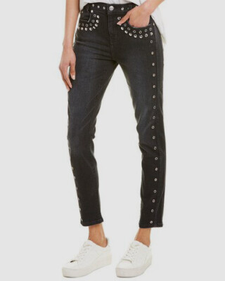 NEW $630 Current/Elliot The Womens Jeans Stud Skinny Fit Leg Denim Pants Size 25