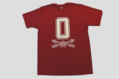 Omit Mens Skateboarding Brand Arrow O-League Graphic Maroon Shirt NWT Large
