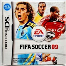  Manual Only FIFA Soccer 09 - Nintendo DS Original Instruction Booklet Game