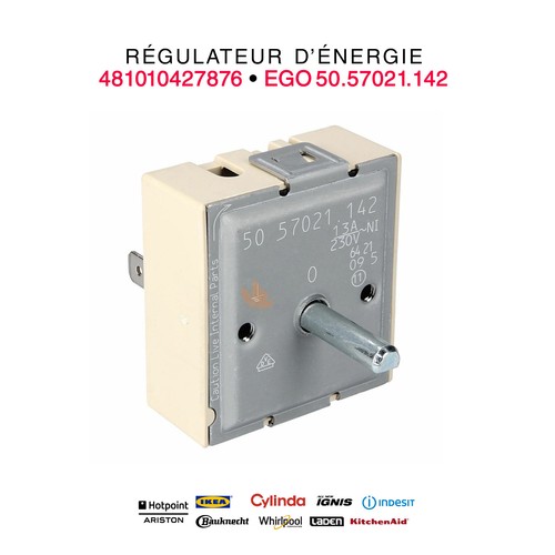 Régulateur D'Énergie 230V 13A EGO 50.57011.010 - Compatible Appareils Ménagers