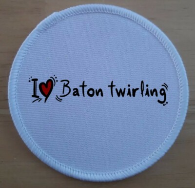 Schlagstock Wirbel Twirler Twirl Hobby Patch Abzeichen Aufnäher Abzeichen