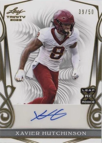 2023 Leaf Trinity Xavier Hutchinson #BA-XH1