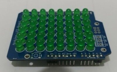 Fun Project - Arduino 6 x 8 Matrix LED Shield - Soldering Practice Kit - 1C10
