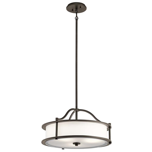 Pendelleuchte Deckenlampe HäNgeleuchte Stahl Zinn D 45,7 Cm Esszimmerleuchte-image