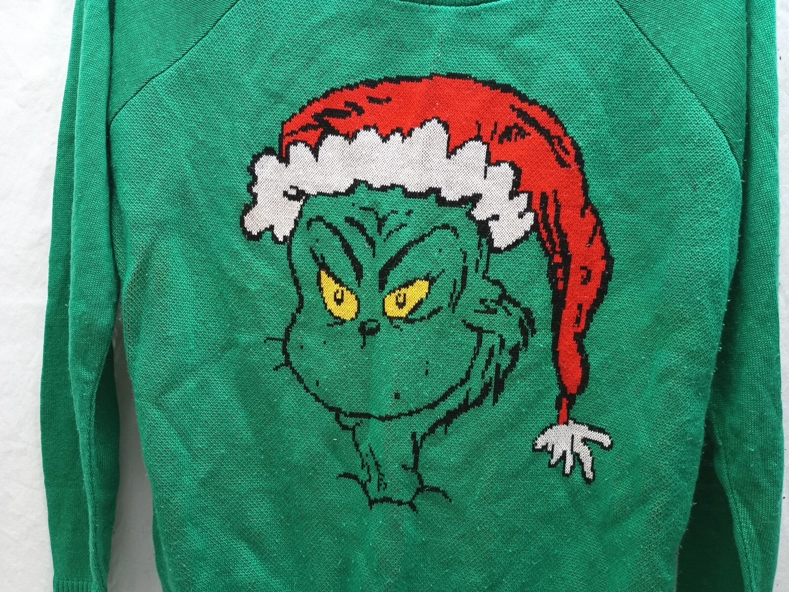 Seuss funny character Face Christmas Sweater Size S