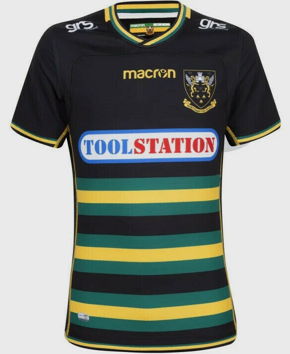 Maillot Rugby Northampton Saints 2018/2019 - Taille 2XL - Marque Macron - Occasion Très Bon état