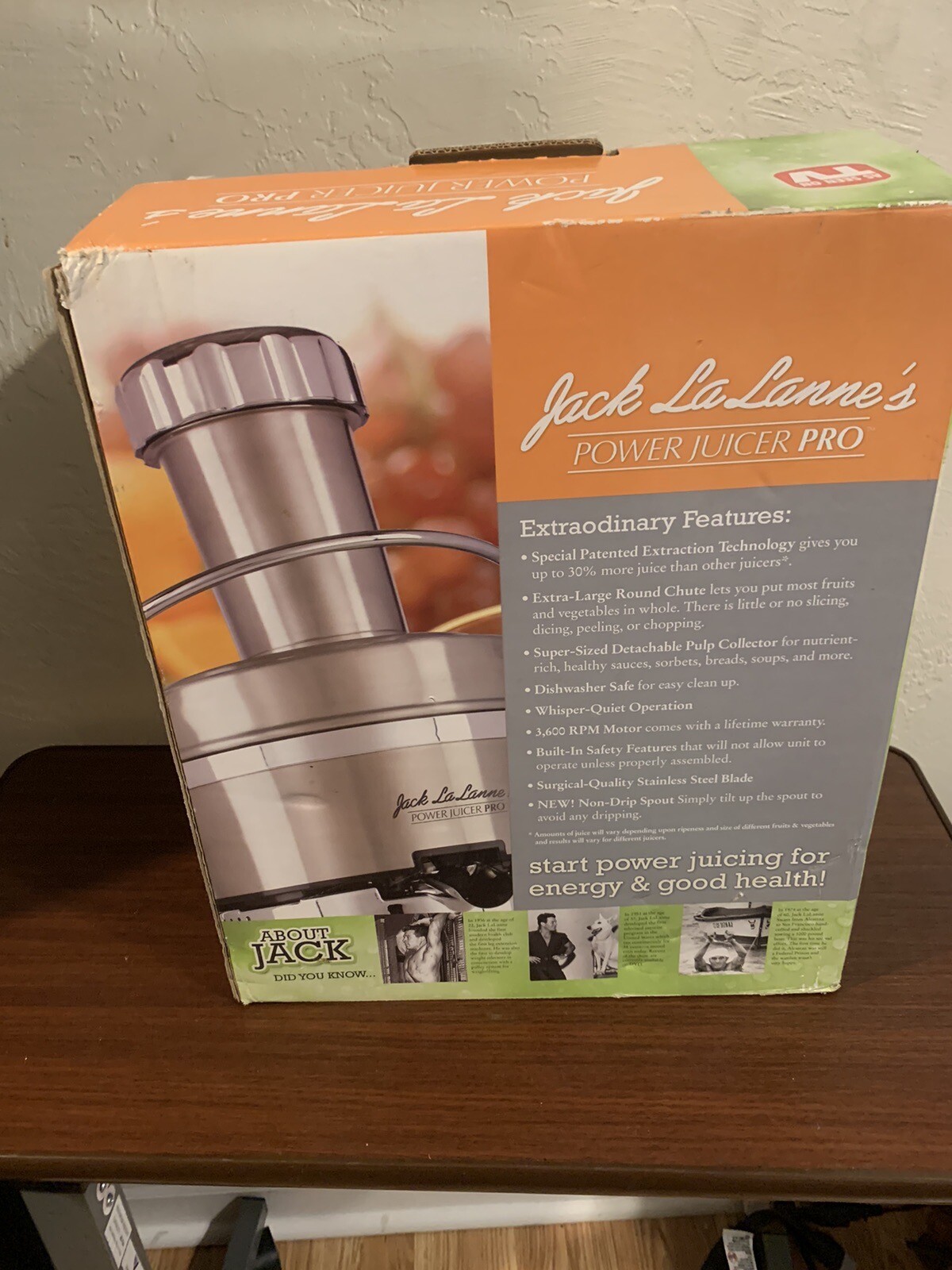Tristar Jack LaLanne's Power Juicer Pro E1189 With Original Pieces