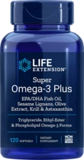 FIVE PACK SALE Life Extension Super Omega 3 Plus EPA/DHA Krill 120 TAKE OFF $68
