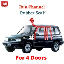 SET Suzuki Vitara Escudo Sidekick SE416 JX JLX Window Run Channel Rubber Seal