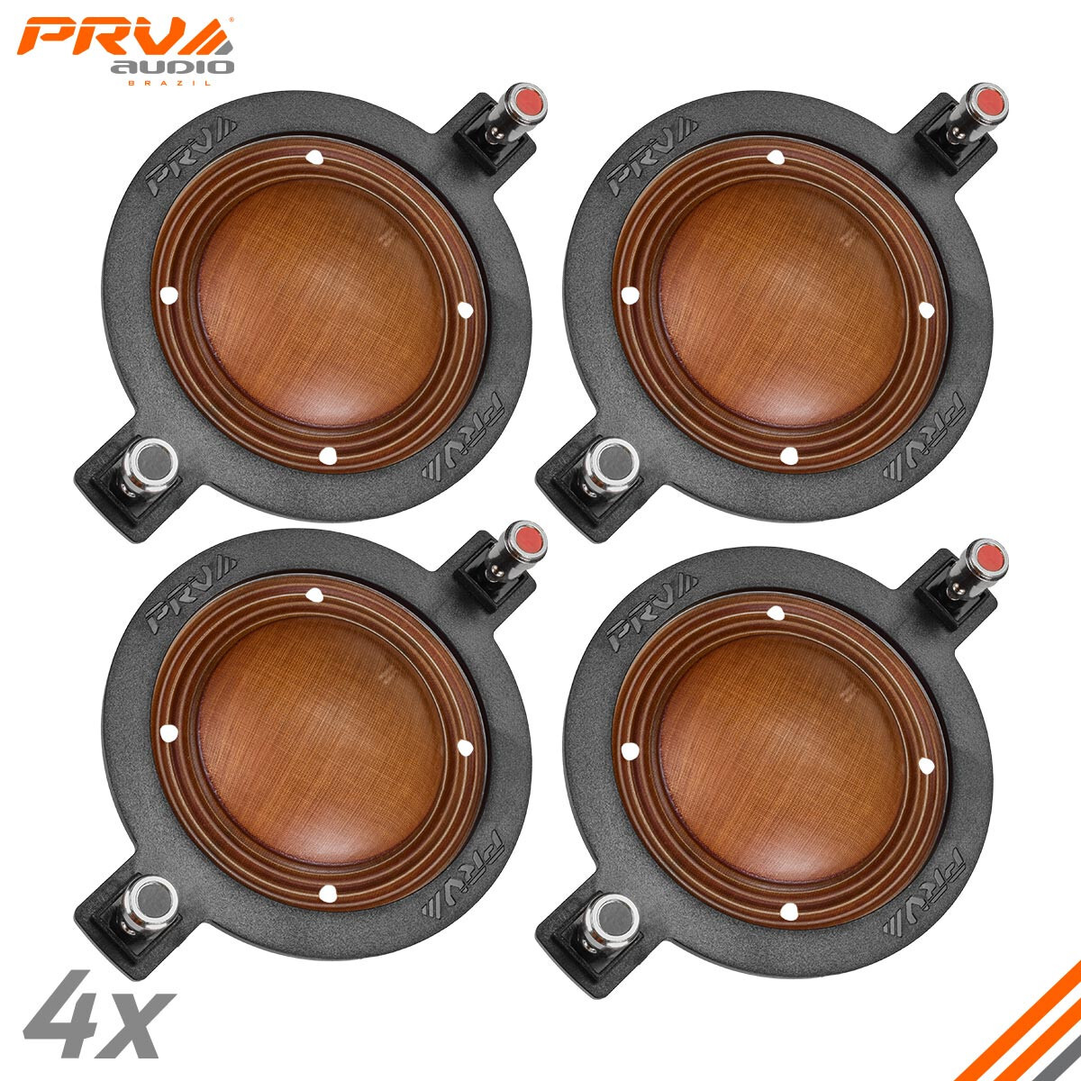 4x PRV Audio RPD2200Ph Original Replacement Diaphragm for D2200Ph