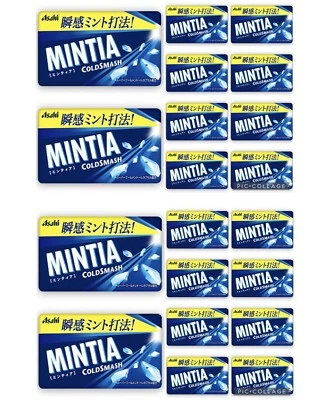 ASAHI FOODS Japan Breath Mints: Asahi Mintia: Cold Smash x 20 Packs (Frisk Style)