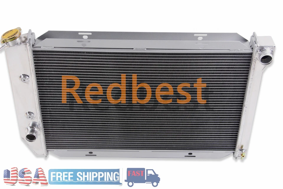 For 1969-1972 Ford Mustang/LTD/Galaxie 500/Torino/Fairlane 26''W 3 Row Radiator Foto 4 de 4