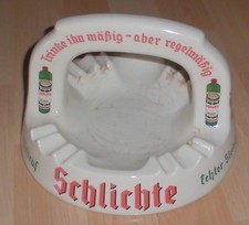 reklame stammtisch aschenbecher schlichte echter steinhäger  werbung alt ascher