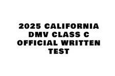 2025 CALIFORNIA DMV CLASS C OFFICIAL WRITTEN ...