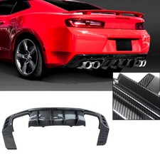 Heckdiffusor Lippe Erweiterung Für 16-24 Chevrolet Camaro SS LT LS Carbon Look
