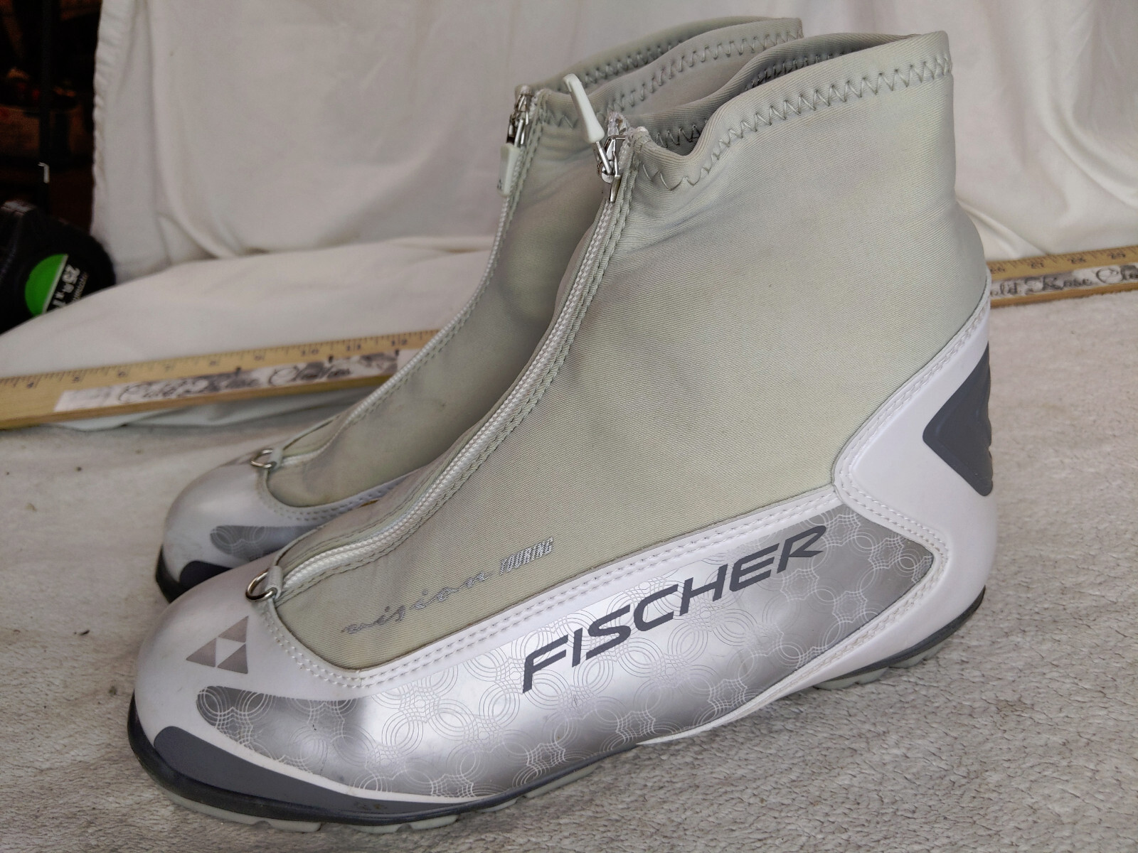 SALOMON Fischer Comfort Cross XC EU 41 donna 9 uomo 7 5 bianco NNN rilegatura zip sopra pizzo