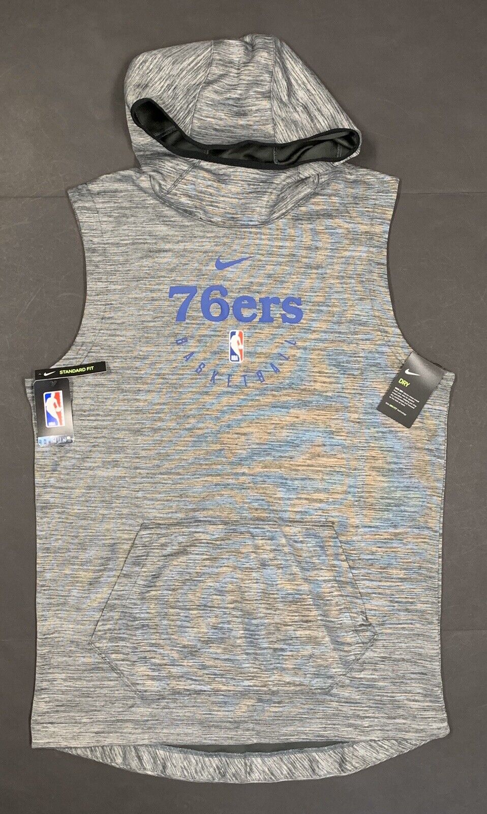 Philadelphia 76ers Grey Climalite Practice Sleeveless Shirt by Adidas  $27.95