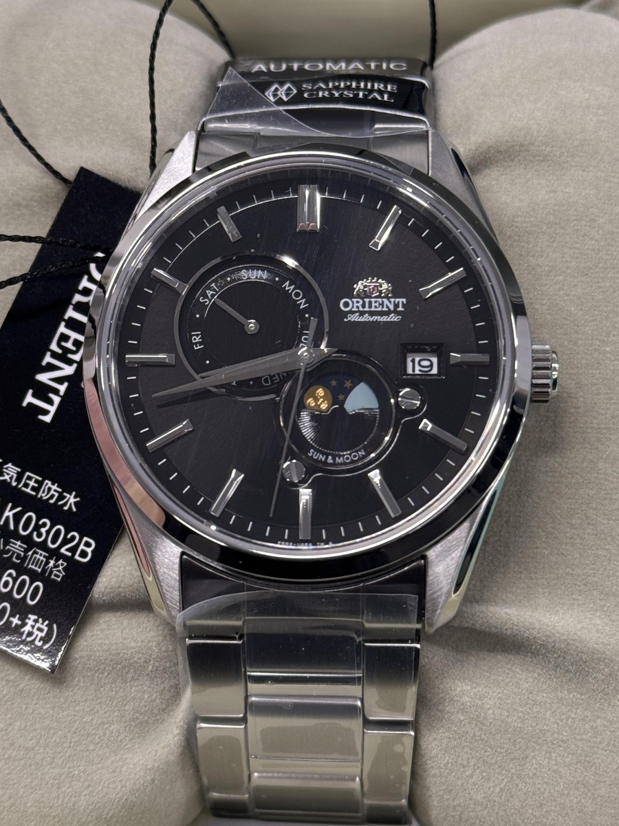 時計 ORIENT SUN & MOON RN-AK0302B ORIENT RN-AK0302B SUN & MOON 22 Jewels Automatic Mechanical Watch