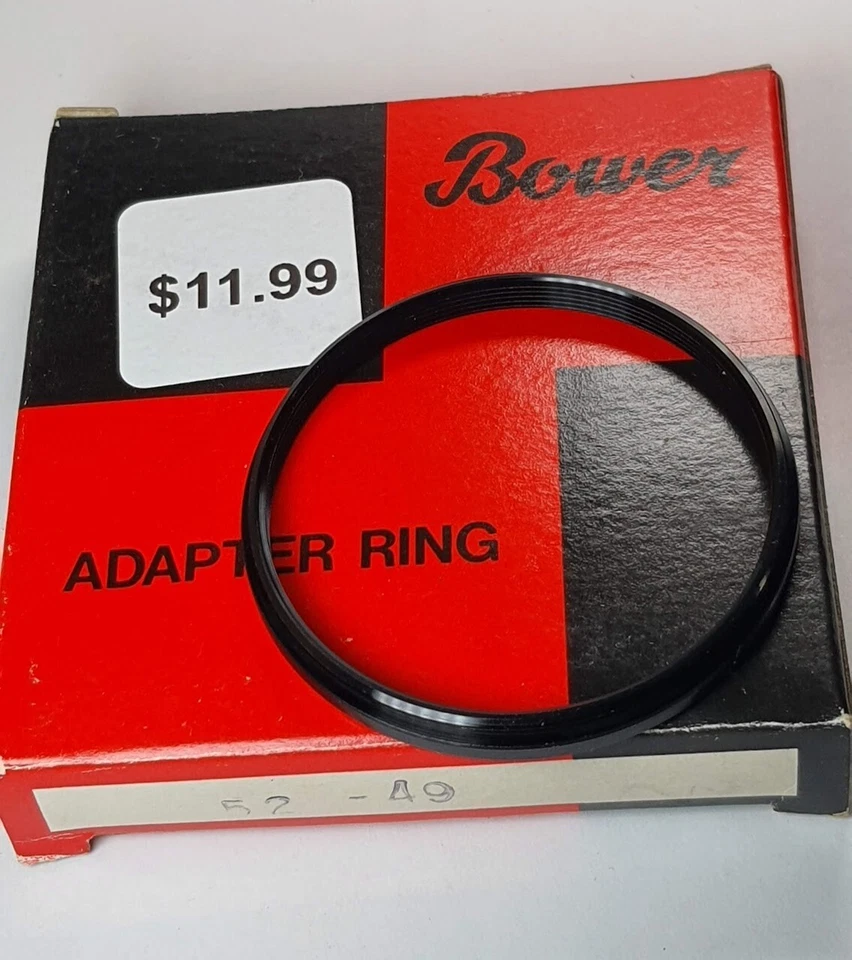 52-49mm Step-Down Lens Filter Converting Adapter Ring 52mm-49mm Metal E52-E49 - Image 4 of 4