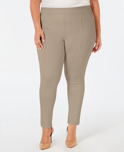 Size Seamed Ponte Leggings Brown Size 