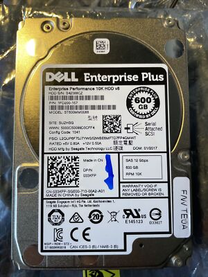 Dell Enterprise Plus Savvio 600GB 10K 12Gbps SAS Server Hard Drive