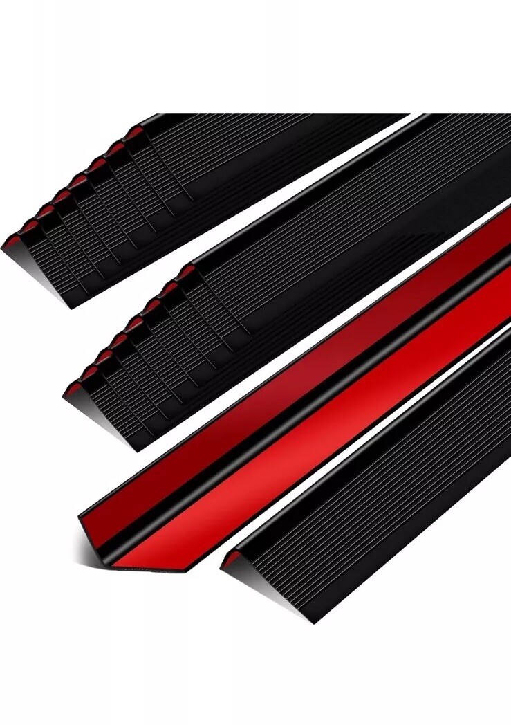 Huwena 18 Pcs Stair Nosing Vinyl Stair Edge Protector Self Adhesive Wall Corner