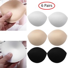 6Pairs Sponge Bra Cups Pads Insert Ventilate Material for Sport Yoga Swimsuits