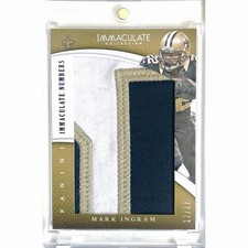 Mark Ingram 2015 Immaculate Game Worn Used Patch Jumbo /17 Dirty SSP Saints
