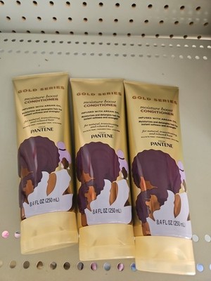 3x Pantene Gold Series Moisture Boost Conditioner w Argan oil 8.4oz C26