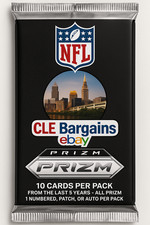 NFL Prizm Football Pack - 10 Cards - 1 Numbered/Patch/Auto -