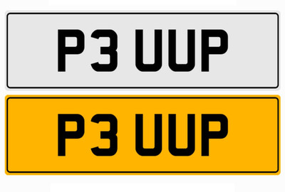 PICK UP TRUCK OLD P REG PREFIX V6 V8 MUD MUK JCB DOG PUP NUMBER PLATE P3 UUP