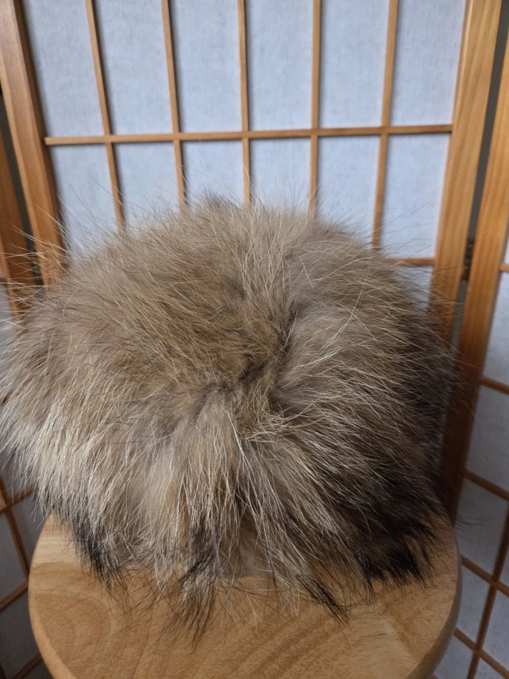 Vintage Genuine Fur Northern Countries Style Womens Hat from Europe Size S/M - Image 2 of 4