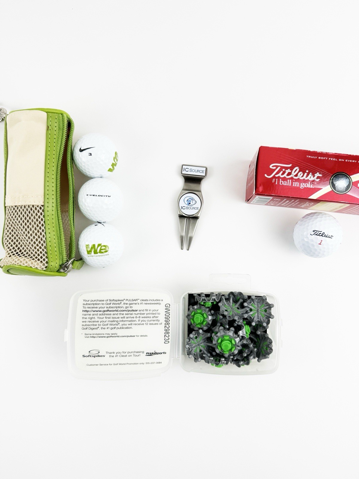 Balls + Nike Velocity, Pulsar Spikes, Silver Marker